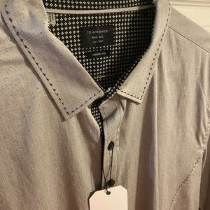 7 diamonds Mens button up long sleeve shirt